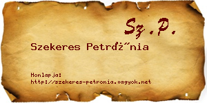 Szekeres Petrónia névjegykártya